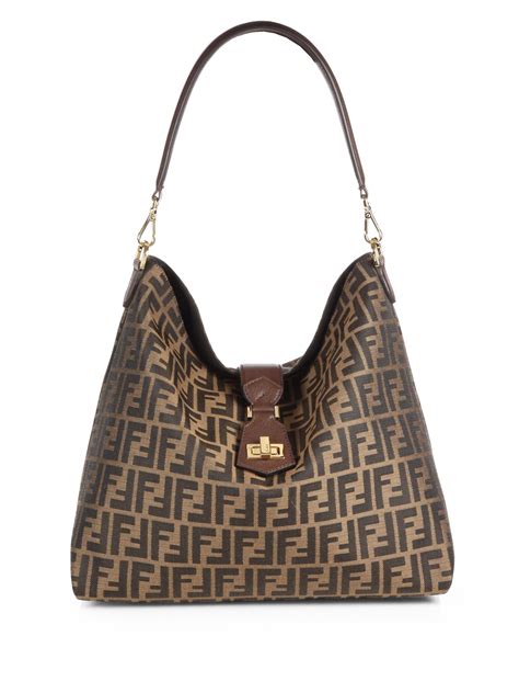 fendi zucca small hobo bag|Fendi zucca vintage.